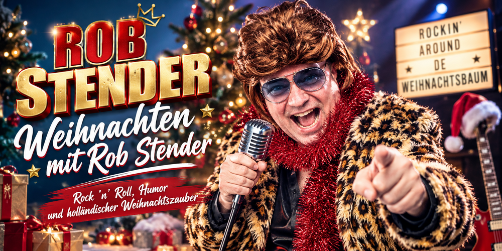 Tickets Weihnachten mit Rob Stender, Weihnachtskabarett mit Rock ’n’ Roll in Neustrelitz