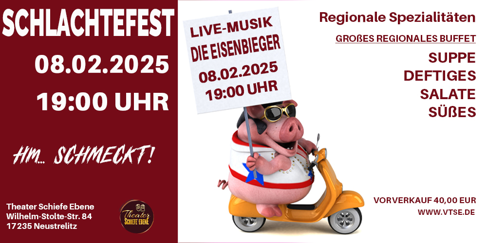 Tickets Schlachtefest, Schlachtefest in Neustrelitz